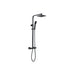 Bliss BLIS105886 Square Thermostatic Bar Mixer w/Riser Kit - Matt Black - Unbeatable Bathrooms