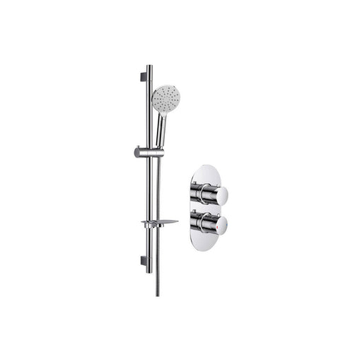 Bliss BLIS105889 Sava Shower Pack One - Single Outlet Twin Shower Valve with Riser Kit - Unbeatable Bathrooms