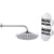 Bliss BLIS105891 Sava Shower Pack Three - Single Outlet Twin Shower Valve with Overhead - Unbeatable Bathrooms