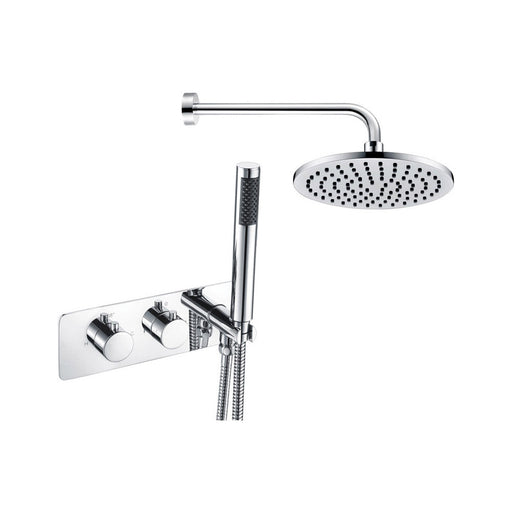 Bliss BLIS105892 Mali Shower Pack One - Two Outlet Twin Shower Valve with Handset & ABS Overhead - Unbeatable Bathrooms
