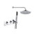 Bliss BLIS105893 Mali Shower Pack Two - Two Outlet Twin Shower Valve with Handset & Brass Overhead - Unbeatable Bathrooms