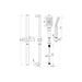 Bliss BLIS105894 Lena Shower Pack One - Single Outlet Twin Shower Valve with Riser Kit - Unbeatable Bathrooms