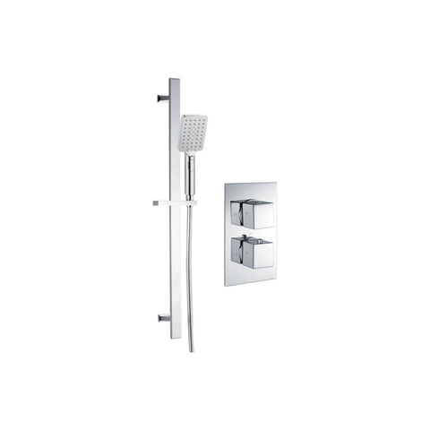 Bliss BLIS105894 Lena Shower Pack One - Single Outlet Twin Shower Valve with Riser Kit - Unbeatable Bathrooms