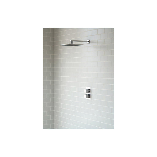 Bliss BLIS105895 Lena Shower Pack Two - Single Outlet Twin Shower Valve with Overhead - Unbeatable Bathrooms