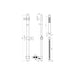 Bliss BLIS105896 Lena Shower Pack Three - Two Outlet Triple Shower Valve with Riser & Overhead Kit - Unbeatable Bathrooms