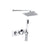 Bliss BLIS105897 Amara Shower Pack One - Two Outlet Twin Shower Valve with Handset & ABS Overhead - Unbeatable Bathrooms