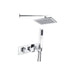 Bliss BLIS105898 Amara Shower Pack Two - Two Outlet Twin Shower Valve with Handset & Brass Overhead - Unbeatable Bathrooms