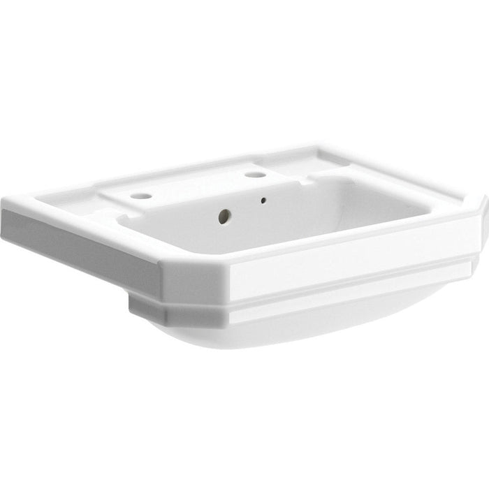 Bliss BLIS106133 Puccini 500 x 450mm 2TH Semi Recessed Basin - Unbeatable Bathrooms