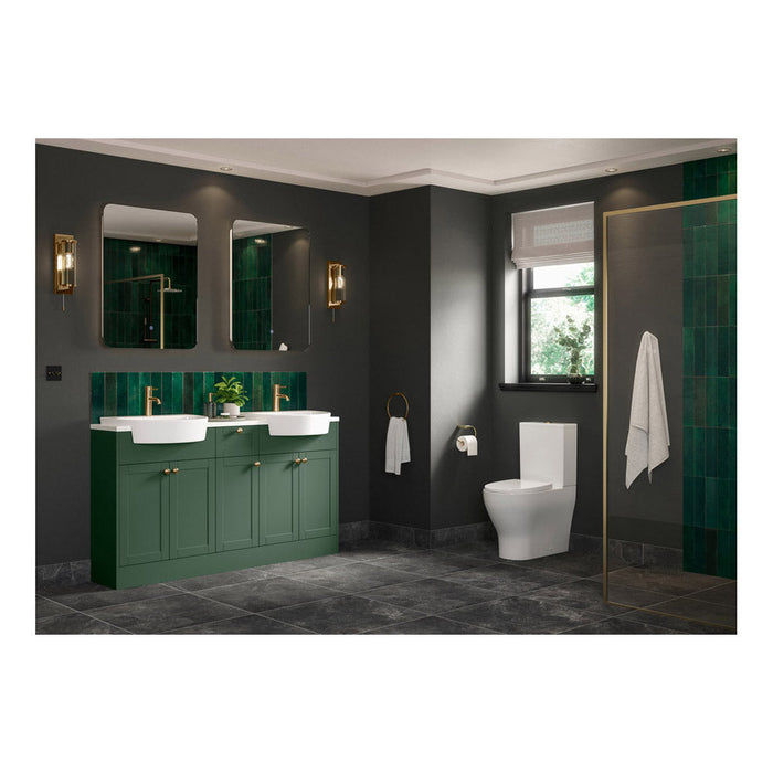 Bliss BLIS106140 Lazio Rimless Close Coupled Fully Shrouded WC & Soft Close Seat - Unbeatable Bathrooms