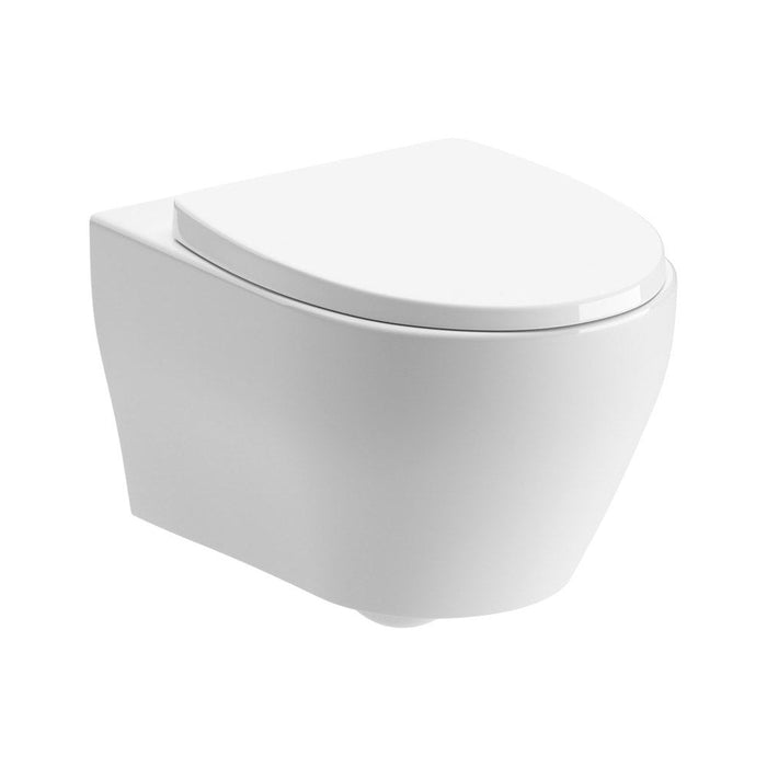 Bliss BLIS106142 Lazio Rimless Wall Hung WC & Soft Close Seat - Unbeatable Bathrooms