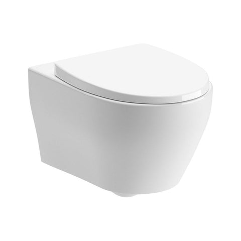 Bliss BLIS106142 Lazio Rimless Wall Hung WC & Soft Close Seat - Unbeatable Bathrooms
