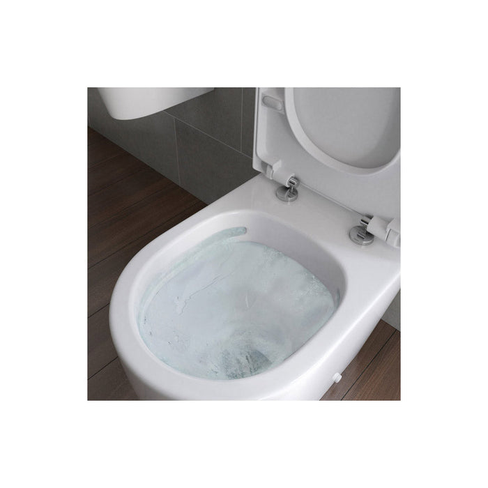 Bliss BLIS106143 Vito Rimless Close Coupled Fully Shrouded Comfort Height WC & Soft Close Seat - Unbeatable Bathrooms