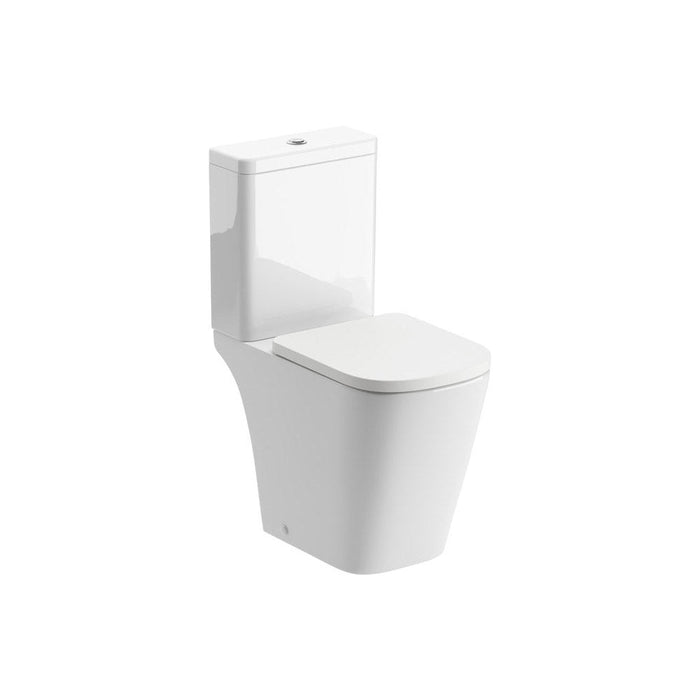 Bliss BLIS106145 Sasi Rimless Close Coupled Part Shrouded Comfort Height WC & Soft Close Seat - Unbeatable Bathrooms