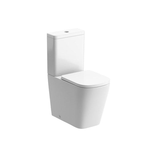 Bliss BLIS106147 Sasi Rimless Close Coupled Fully Shrouded Short Projection WC & Soft Close Seat - Unbeatable Bathrooms