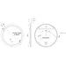 Bliss Anisa Round Front-Lit LED Mirror - Unbeatable Bathrooms