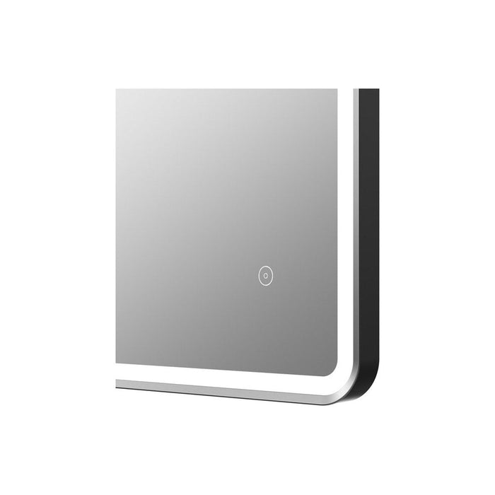 Bliss BLIS106270 Kartini 600mm Rectangle Front-Lit LED Mirror - Matt Black - Unbeatable Bathrooms