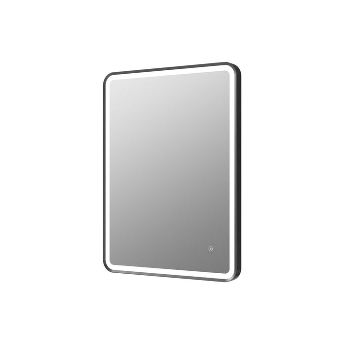 Bliss BLIS106270 Kartini 600mm Rectangle Front-Lit LED Mirror - Matt Black - Unbeatable Bathrooms