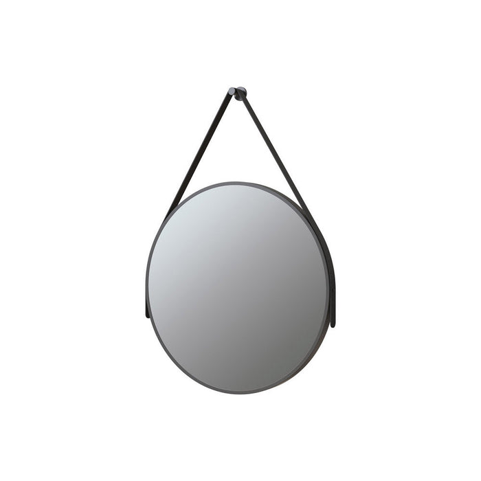 Bliss BLIS106271 Godiva 600mm Round Mirror - Matt Black - Unbeatable Bathrooms
