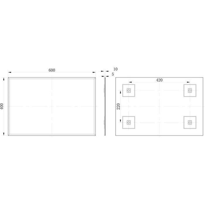 Bliss Zuri Rectangle Mirror - Unbeatable Bathrooms