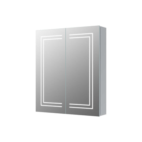 Bliss BLIS106300 Chara 600mm 2 Door Front-Lit LED Mirror Cabinet - Unbeatable Bathrooms