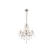 Bliss BLIS106303 Crystall 5 Arm Chandelier Ceiling Light - Chrome - Unbeatable Bathrooms