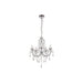 Bliss BLIS106303 Crystall 5 Arm Chandelier Ceiling Light - Chrome - Unbeatable Bathrooms