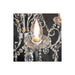Bliss BLIS106303 Crystall 5 Arm Chandelier Ceiling Light - Chrome - Unbeatable Bathrooms
