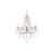 Bliss BLIS106303 Crystall 5 Arm Chandelier Ceiling Light - Chrome - Unbeatable Bathrooms