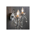 Bliss BLIS106304 Crystall 2 Arm Chandelier Wall Light - Chrome - Unbeatable Bathrooms