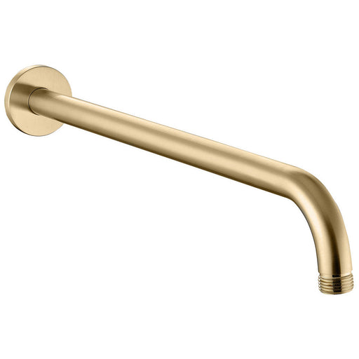 Bliss BLIS106553 320mm Round Shower Arm - Brushed Brass - Unbeatable Bathrooms