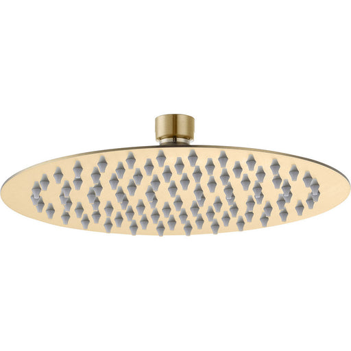 Bliss BLIS106554 250mm Round Showerhead - Brushed Brass - Unbeatable Bathrooms