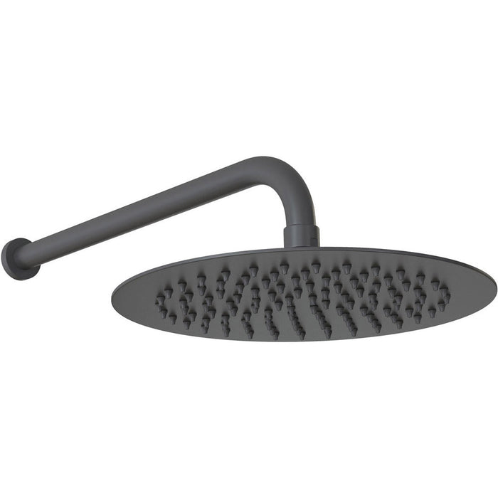 Bliss BLIS106792 200mm Round Showerhead - Matt Black - Unbeatable Bathrooms