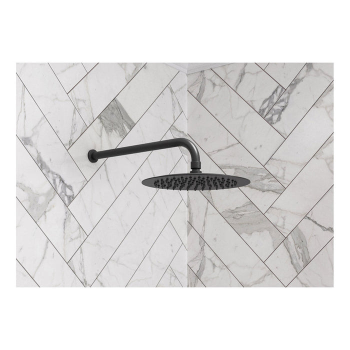 Bliss BLIS106792 200mm Round Showerhead - Matt Black - Unbeatable Bathrooms