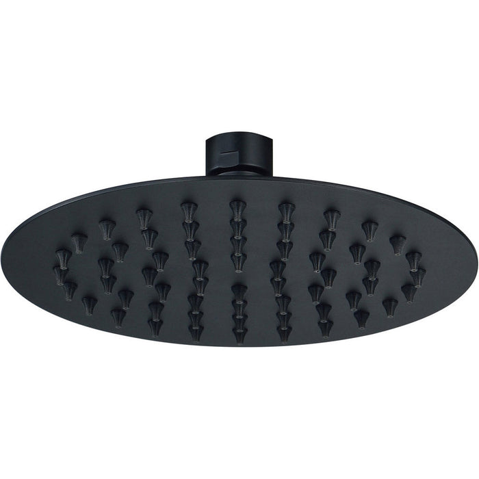 Bliss BLIS106792 200mm Round Showerhead - Matt Black - Unbeatable Bathrooms