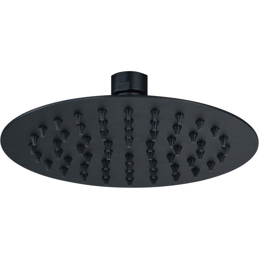 Bliss BLIS106793 250mm Round Showerhead - Matt Black - Unbeatable Bathrooms