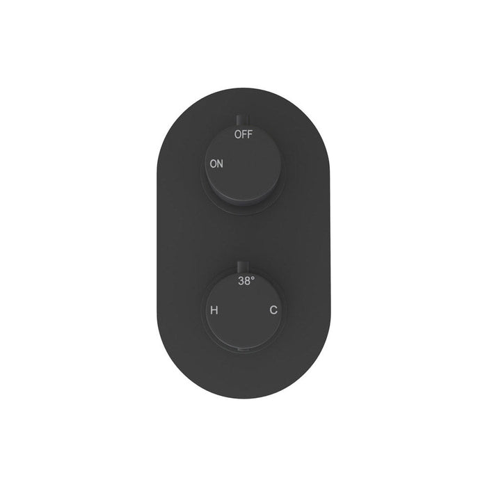 Bliss BLIS106795 Single Outlet Twin Shower Valve - Matt Black - Unbeatable Bathrooms