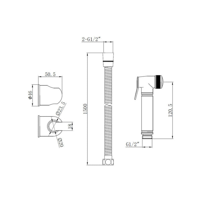 Bliss BLIS106797 Douche Spray - Unbeatable Bathrooms