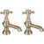 Bliss BLIS106800 Pacato Basin Pillar Taps - Brushed Brass - Unbeatable Bathrooms