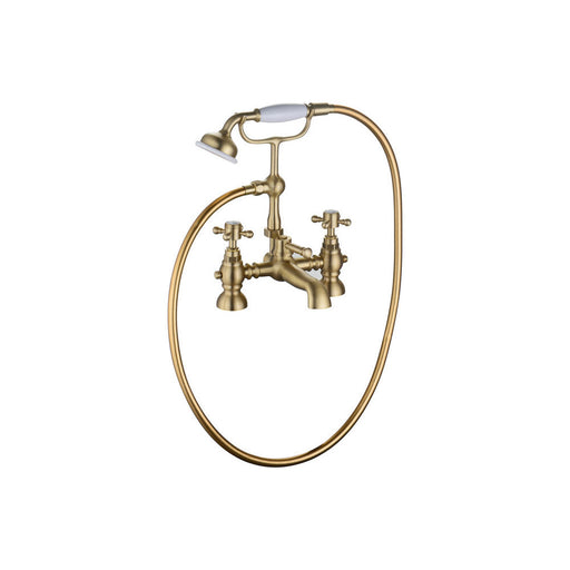 Bliss BLIS106802 Pacato Bath/Shower Mixer & Shower Kit - Brushed Brass - Unbeatable Bathrooms