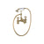 Bliss BLIS106802 Pacato Bath/Shower Mixer & Shower Kit - Brushed Brass - Unbeatable Bathrooms