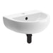 Bliss Porto 450 x 400mm 1TH Cloakroom Basin with Bottle Trap - Unbeatable Bathrooms