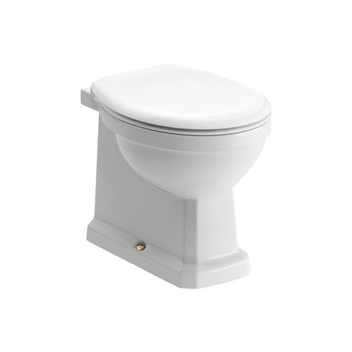 Bliss BLIS106869 Puccini Back To Wall WC w/Brushed Brass Finish & Soft Close Seat - Unbeatable Bathrooms