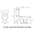 Bliss BLIS106870 Puccini Close Coupled WC w/Brushed Brass Finish & Soft Close Seat - Unbeatable Bathrooms