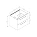 Bliss Zeri 590mm Wall Hung 2 Drawer Basin Unit (No Top) - Unbeatable Bathrooms