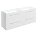 Bliss Zeri 1180mm Wall Hung 2 Drawer Basin Unit Run (No Top) - Unbeatable Bathrooms