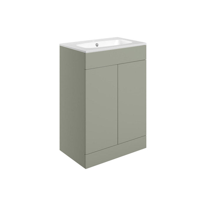 Bliss Simeto 615mm Floor Standing 2 Door Basin Unit & Basin - Unbeatable Bathrooms
