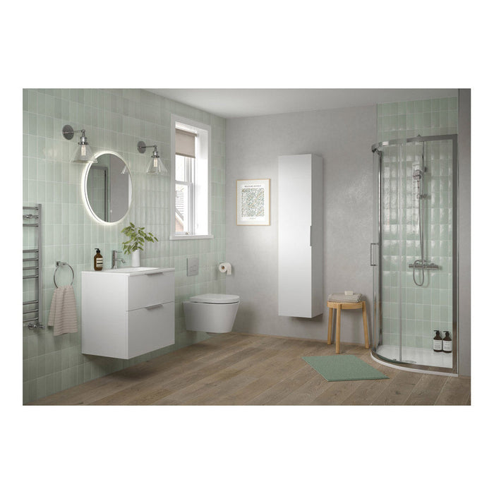 Bliss Simeto 615mm Floor Standing 2 Door Basin Unit & Basin - Unbeatable Bathrooms