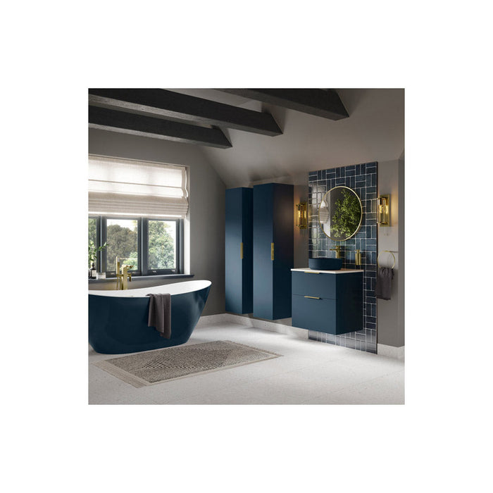 Bliss Simeto 615mm Floor Standing 2 Door Basin Unit & Basin - Unbeatable Bathrooms