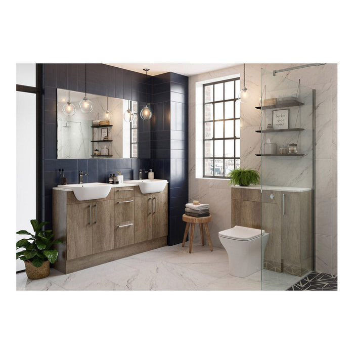 Bliss Avio 1542mm Basin WC & 1 Door Unit Pack - Unbeatable Bathrooms