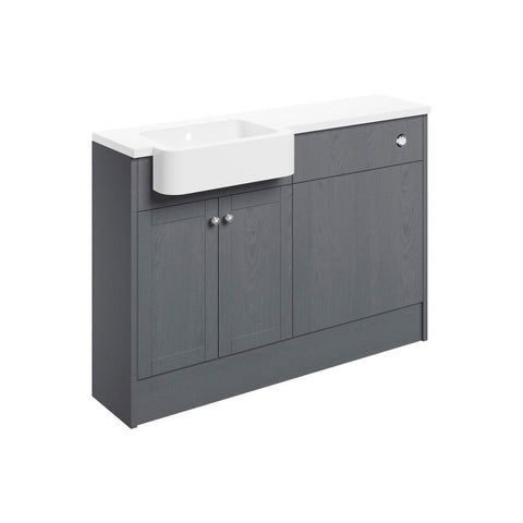 Bliss Carlo 1242mm Basin & WC Unit Pack - Unbeatable Bathrooms